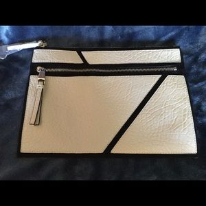 Nine West leather clutch/satchel, NWT & packaging